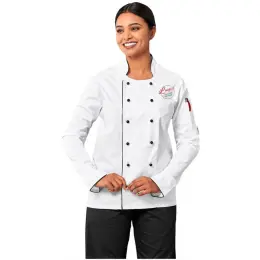 Unisex Long Sleeve Dijon Chef Jacket Model Image